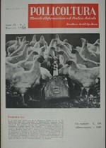 Pollicoltura marzo 1959