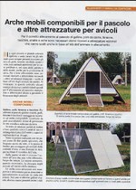 Arche mobili componibili per il pascolo e attrezzature per avicoli