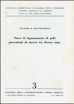 Prova di ingrassamento di polli provenienti da incroci tra razze diverse